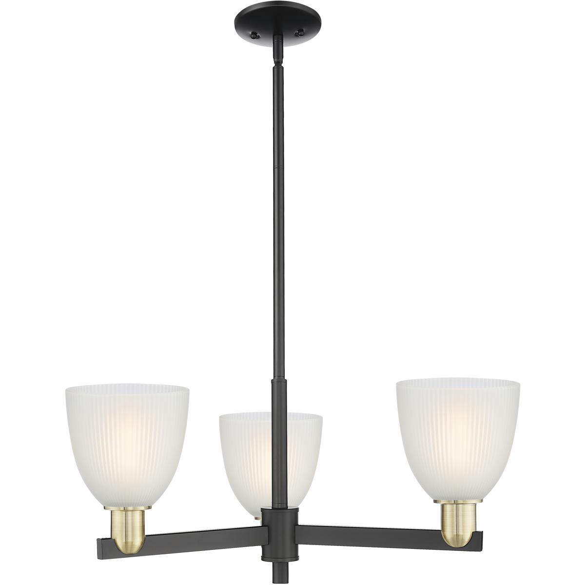 Innovations Lighting 716-3CR-BAB-G381 Arcadia Castile 3 Light 27.75 inch Black Antique Brass Chandelier Ceiling Light in White