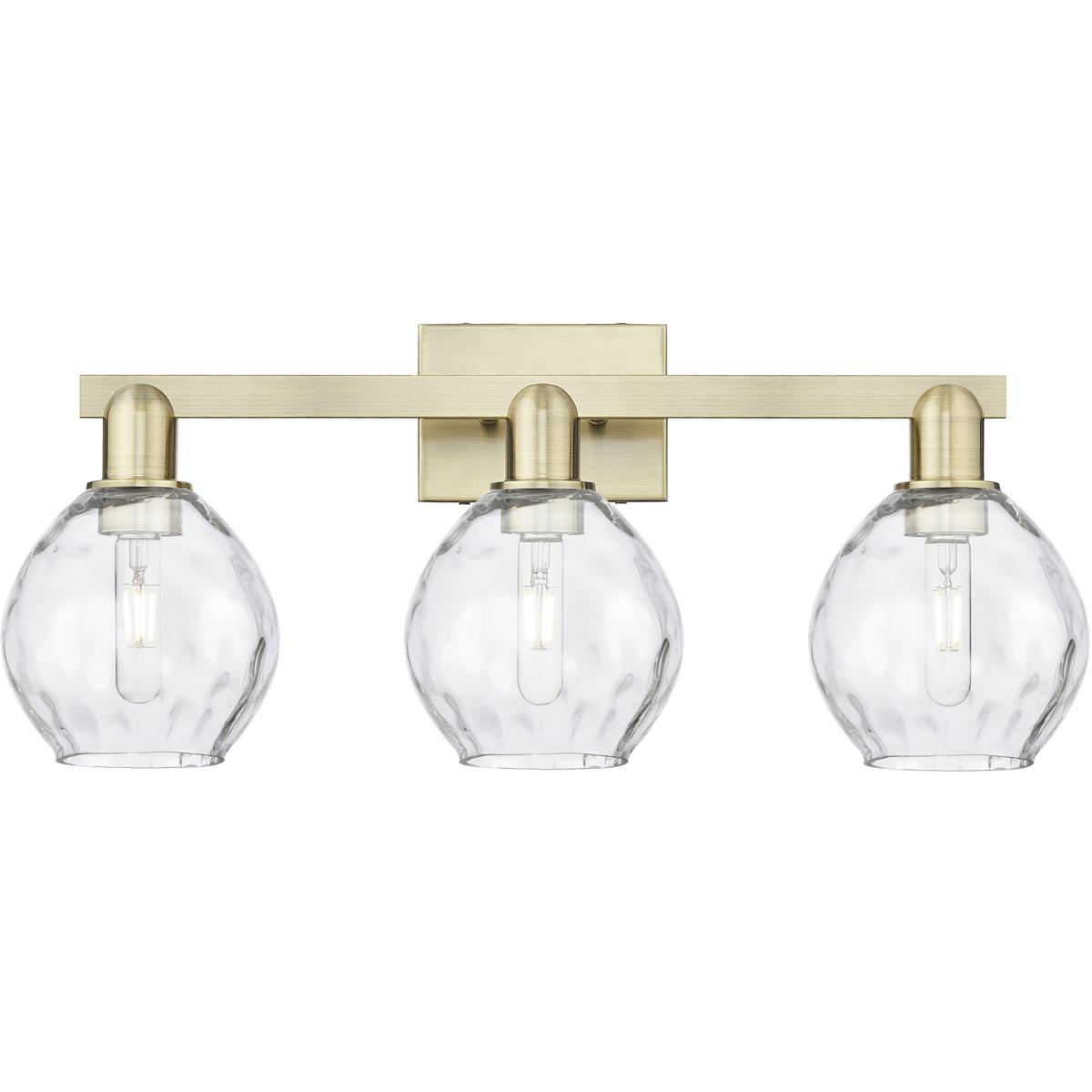 Innovations Lighting 716-3W-AB-G362 Arcadia Waverly 3 Light 25 inch Antique Brass Bath Vanity Light Wall Light