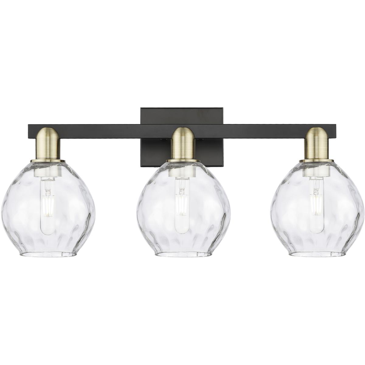 Innovations Lighting 716-3W-BAB-G362 Arcadia Waverly 3 Light 25 inch Black Antique Brass Bath Vanity Light Wall Light
