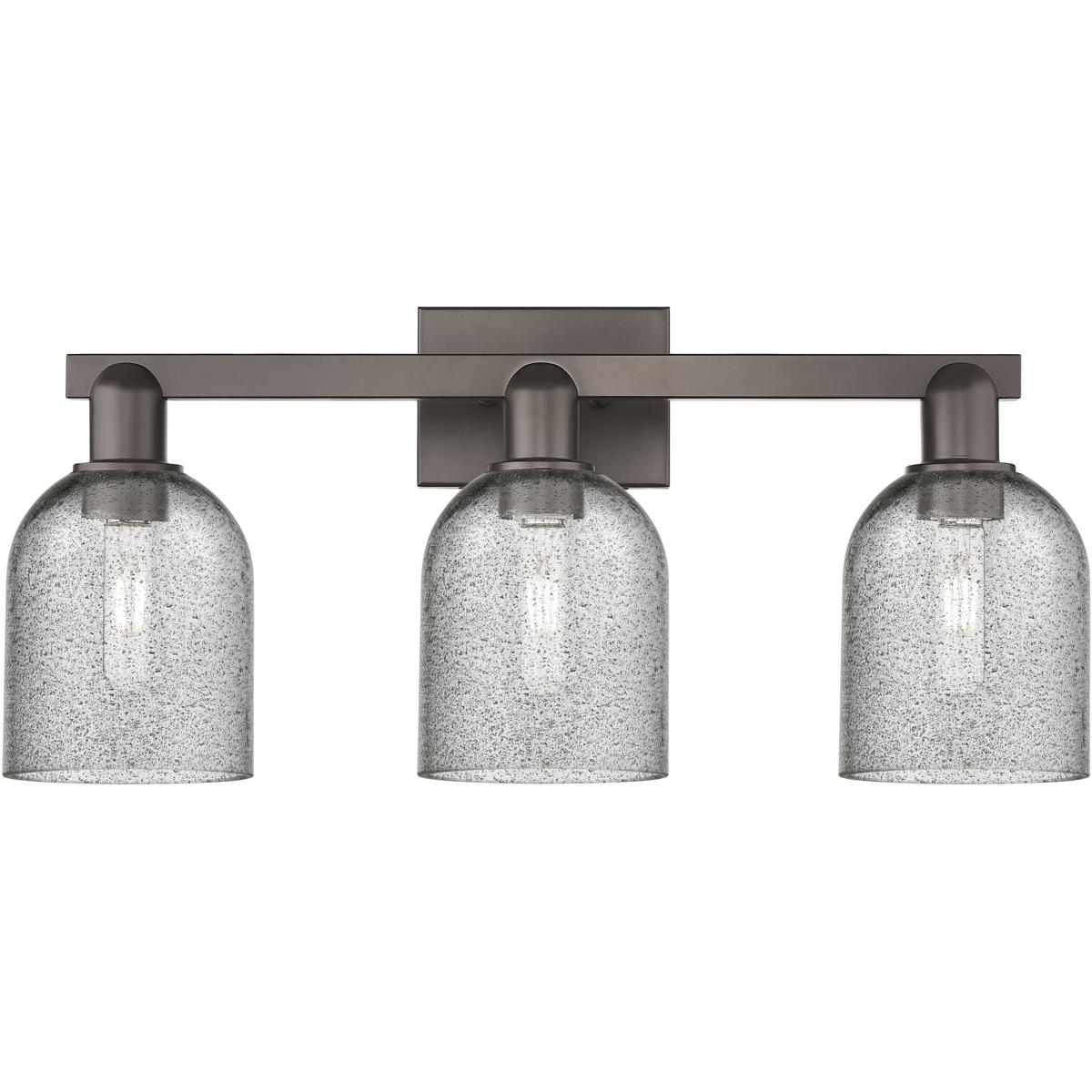 Innovations Lighting 716-3W-OB-G257 Arcadia Caledonia 3 Light 24 inch Oil Rubbed Bronze Bath Vanity Light Wall Light in Charcoal