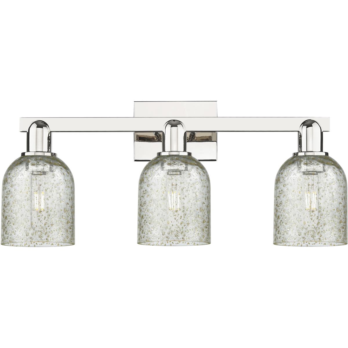 Innovations Lighting 716-3W-PN-G259 Arcadia Caledonia 3 Light 24 inch Polished Nickel Bath Vanity Light Wall Light in Mica