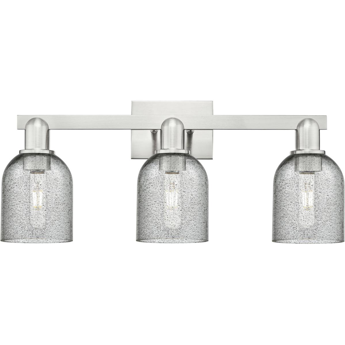 Innovations Lighting 716-3W-SN-G257 Arcadia Caledonia 3 Light 24 inch Brushed Satin Nickel Bath Vanity Light Wall Light in Charcoal