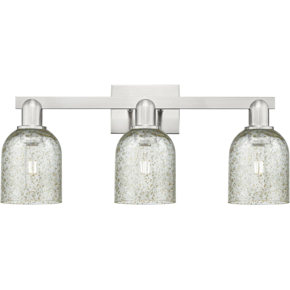 Innovations Lighting 716-3W-SN-G259 Arcadia Caledonia 3 Light 24 inch Brushed Satin Nickel Bath Vanity Light Wall Light in Mica