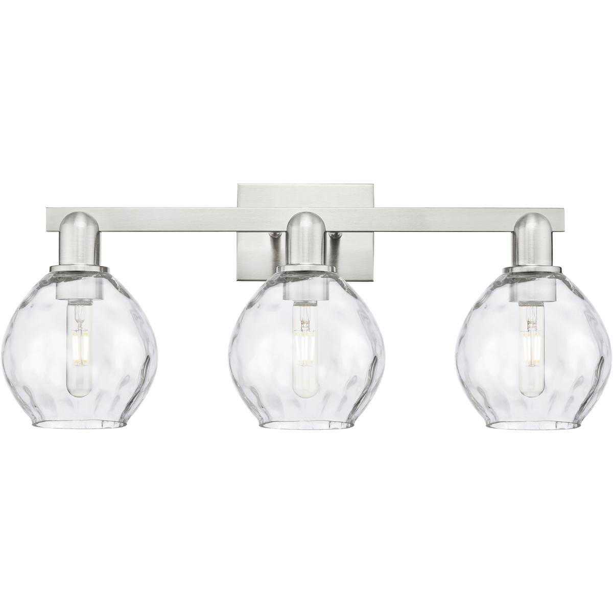 Innovations Lighting 716-3W-SN-G362 Arcadia Waverly 3 Light 25 inch Brushed Satin Nickel Bath Vanity Light Wall Light