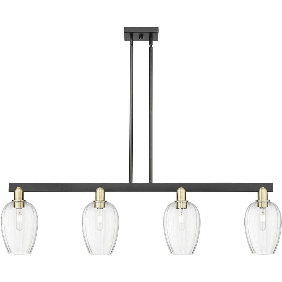 Innovations Lighting Bruno Marashlian Preston 48 Inch Linear Suspension Light Preston - 716-4I-BAB-G457-6CL - Industrial