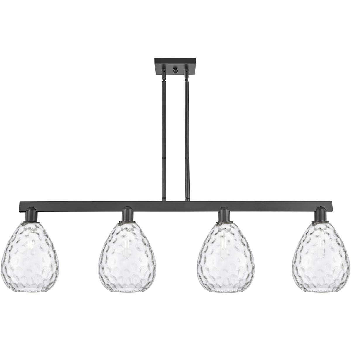 Innovations Lighting Bruno Marashlian Waverly 51 Inch Linear Suspension Light Waverly - 716-4I-BK-G372 - Industrial