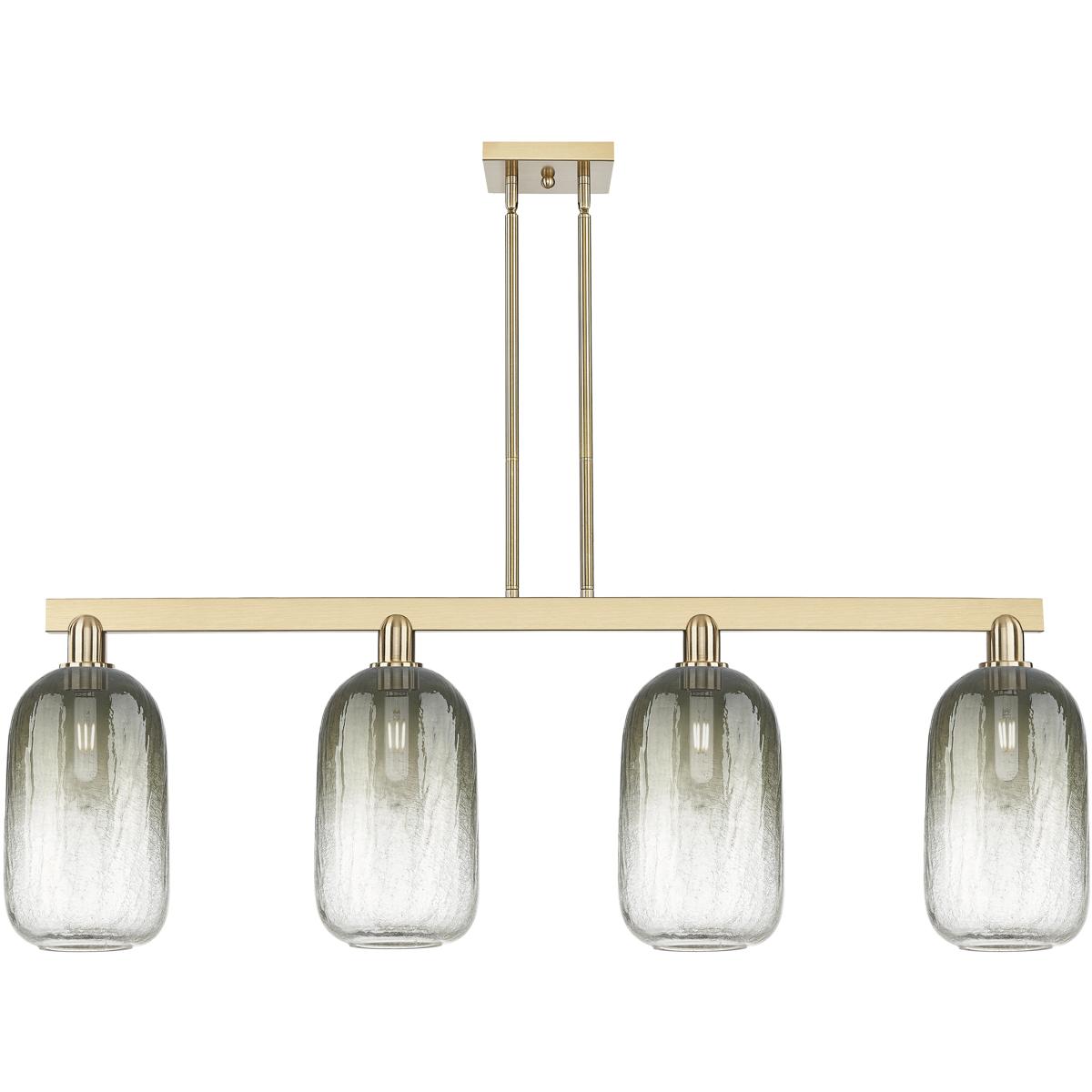Innovations Lighting 716-4I-CB-G482-7SL Brookhaven Cloche Island Light Ceiling Light in Champagne Bronze, Slate Glass