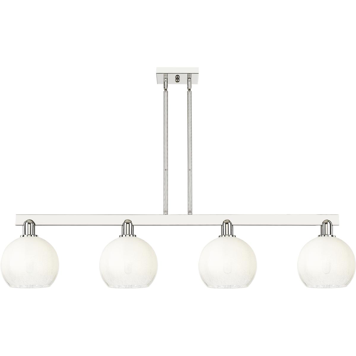 Innovations Lighting 716-4I-PN-G483-8OP Brookhaven Globe Island Light Ceiling Light in Polished Nickel, Opal Glass