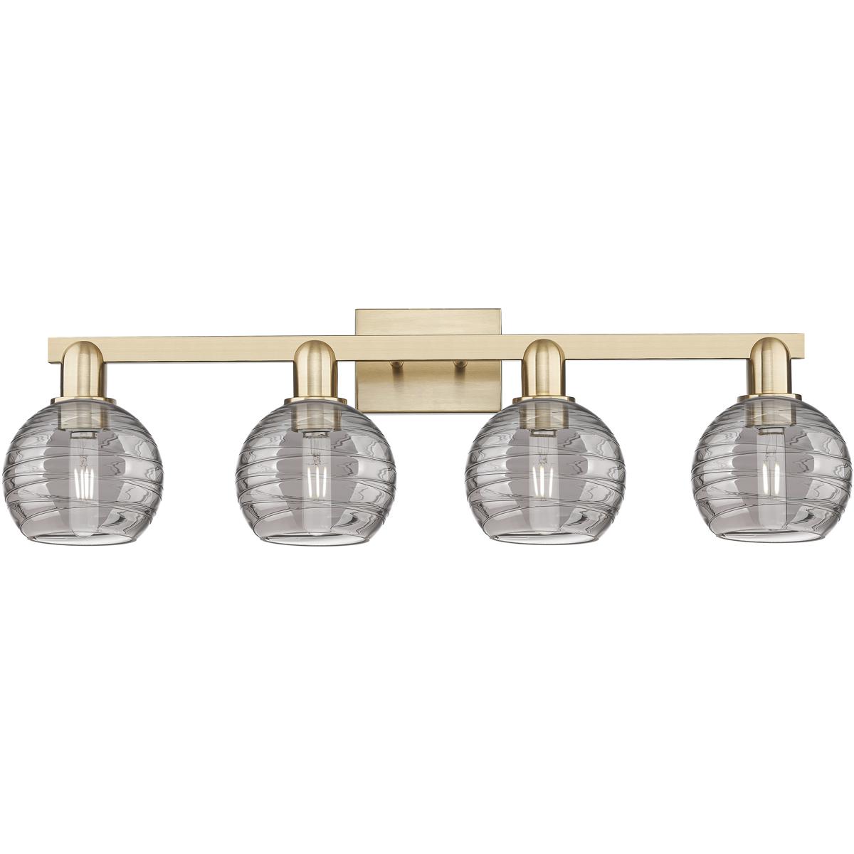 Innovations Lighting 7164WCBG12136SM Athens Deco Swirl 4 Light 36 inch Champagne Bronze Bath Vanity Light Wall Light