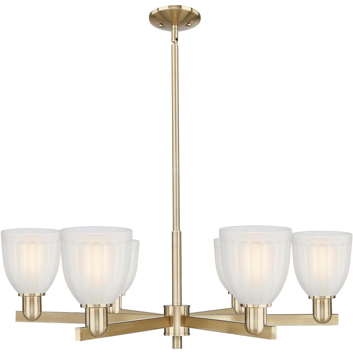Innovations Lighting 7166CRCBG441 Arcadia Brookfield 6 Light 36 inch Champagne Bronze Chandelier Ceiling Light