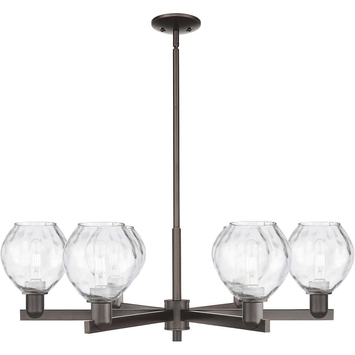 Innovations Lighting 716-6CR-OB-G362 Arcadia Waverly 6 Light 35.75 inch Oil Rubbed Bronze Chandelier Ceiling Light