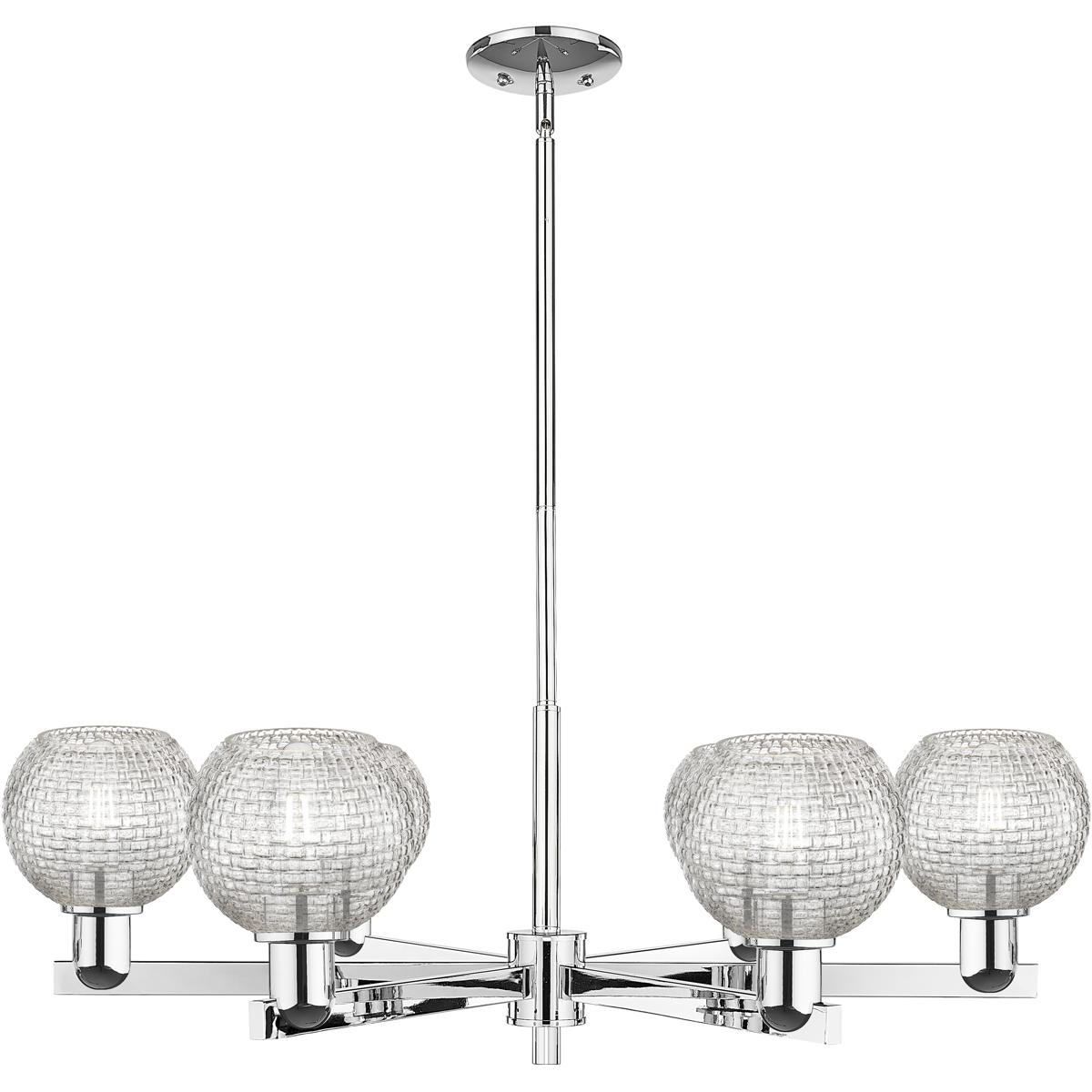 Innovations Lighting 716-6CR-PC-G122C-6CL Arcadia Athens 6 Light 35.63 inch Polished Chrome Chandelier Ceiling Light