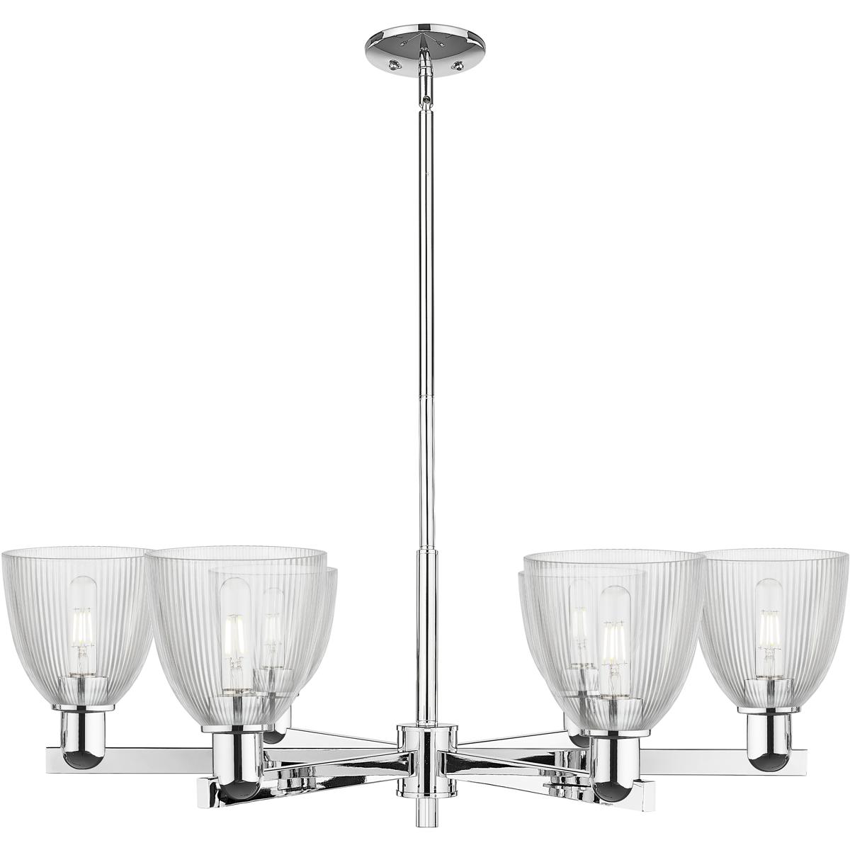 Innovations Lighting 716-6CR-PC-G382 Arcadia Castile 6 Light 35.75 inch Polished Chrome Chandelier Ceiling Light in Clear