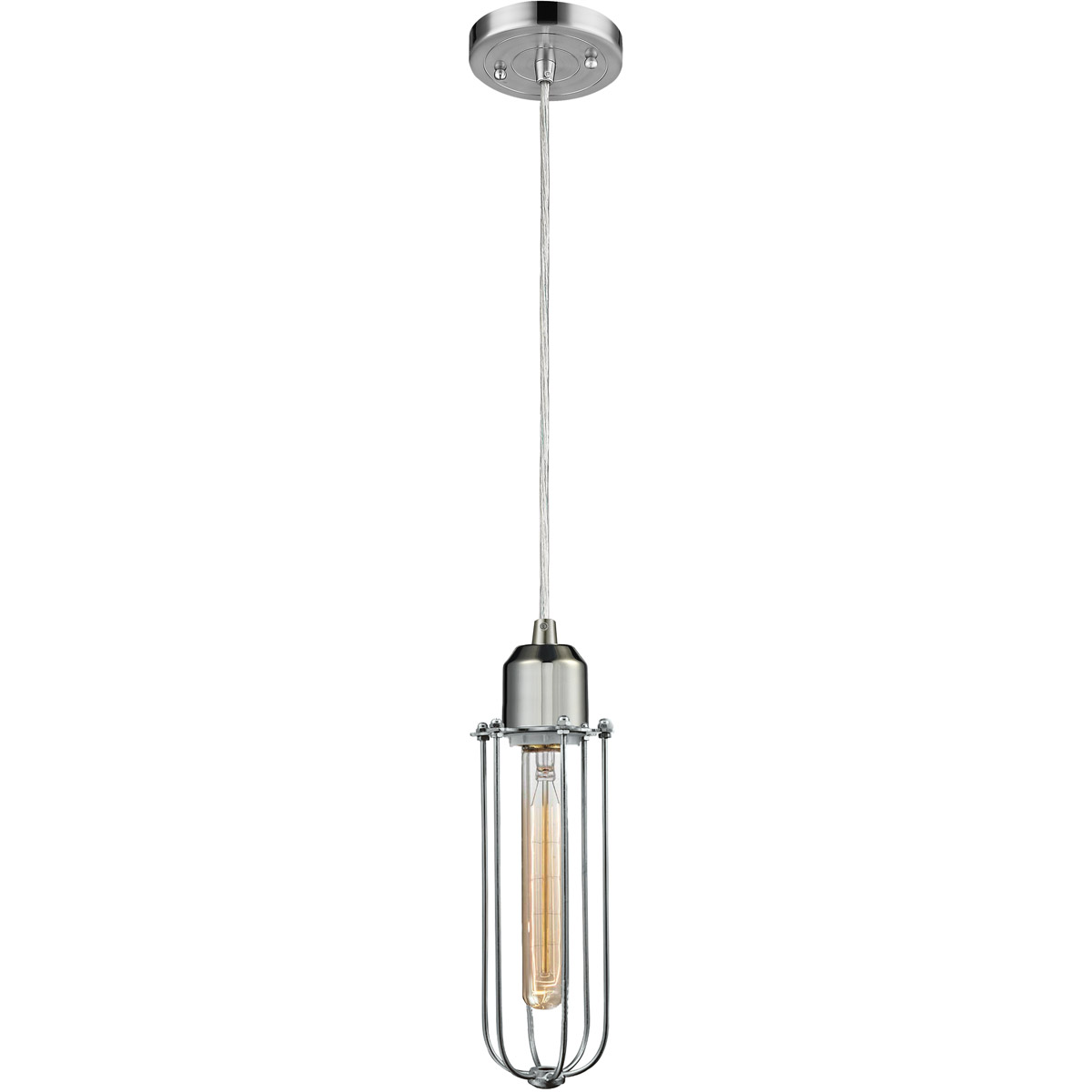 Innovations Lighting 900-1P-PC-CE225-PC Austere Muselet 1 Light 5 inch Polished Chrome Mini Pendant Ceiling Light in Incandescent, Austere