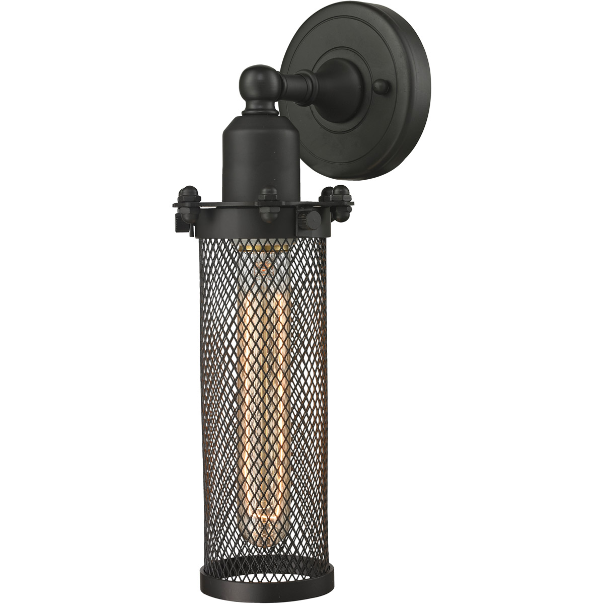 Innovations Lighting 900-1W-OB-CE216-OB Austere Quincy Hall 1 Light 5 inch Oil Rubbed Bronze Sconce Wall Light in Incandescent, Austere