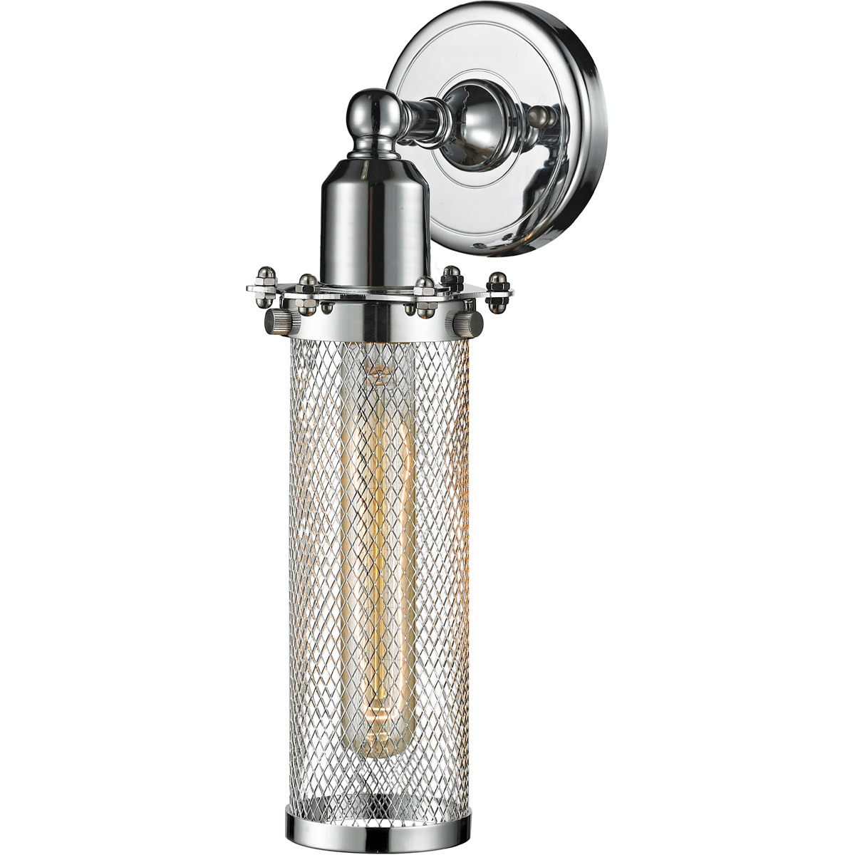 Innovations Lighting 900-1W-PC-CE216-PC Austere Quincy Hall 1 Light 5 inch Polished Chrome Sconce Wall Light in Incandescent, Austere