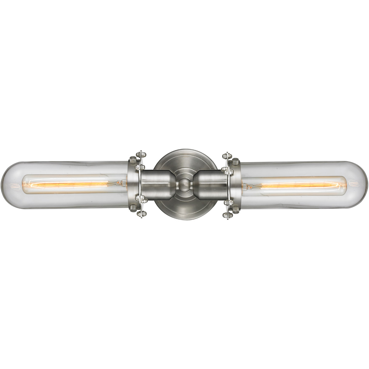 Innovations Lighting 900-2W-SN-CE228-SN-CL Austere Centri 2 Light 22 inch Brushed Satin Nickel Bath Vanity Light Wall Light in Incandescent, Clear Gla