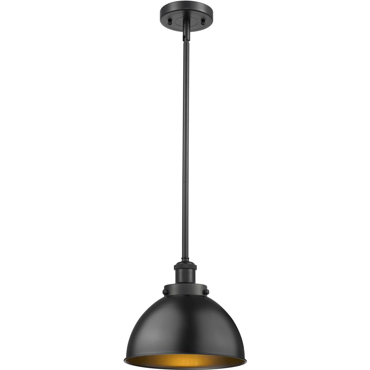 Innovations Lighting 916-1S-BK-MFD-10-BK-LED Ballston Urban LED 10 inch Matte Black Pendant Ceiling Light