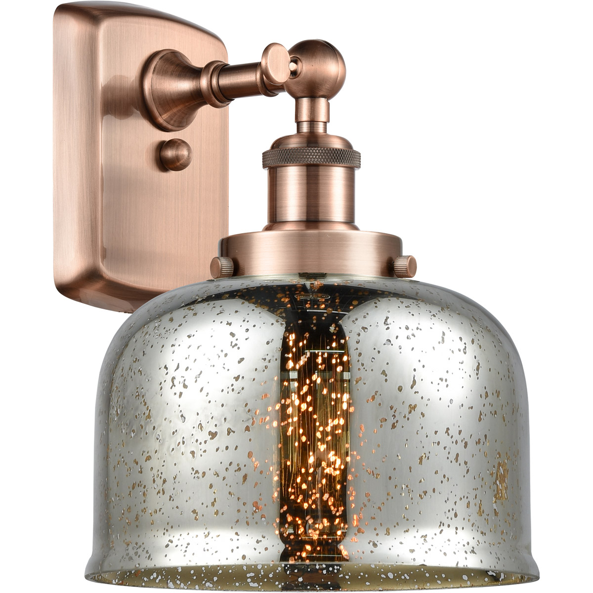 Innovations Lighting 916-1W-AC-G78 Ballston Bell 1 Light 8 inch Antique Copper Sconce Wall Light