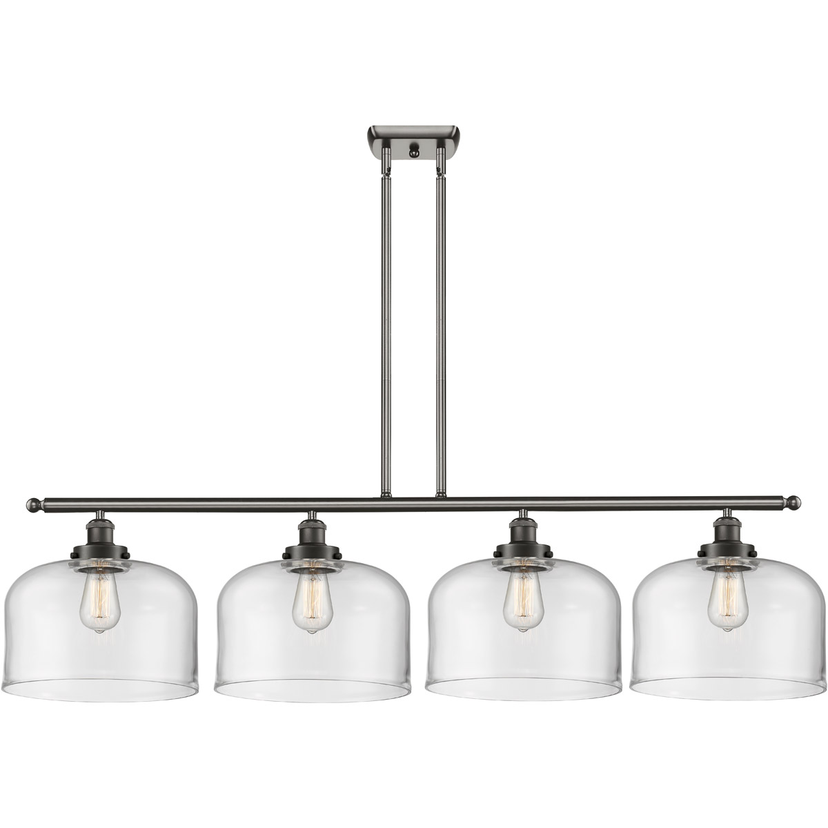 Innovations Lighting 916-4I-OB-G72-L-LED Ballston X-Large Bell LED 48 inch Oil Rubbed Bronze Island Light Ceiling Light in Clear Glass, Ballston