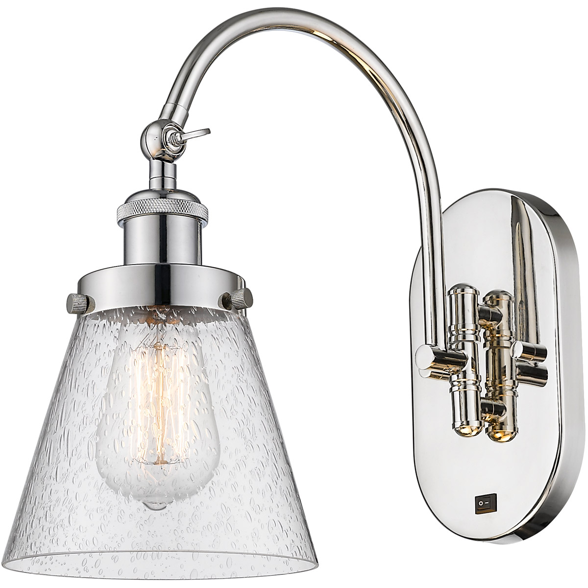 Innovations Lighting 918-1W-PN-G64 Franklin Restoration Cone 1 Light 6 inch Polished Nickel Sconce Wall Light