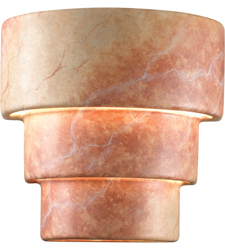 Justice Design CER-2225W-STOA-PL1-LED-9W Ambiance LED 11 inch Agate Marble Wall Sconce Wall Light photo