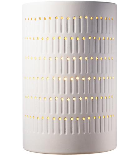 Justice Design CER-2295W-CRK-PL1-GU24-13W Ambiance 1 Light 10 inch White Crackle Wall Sconce Wall Light photo