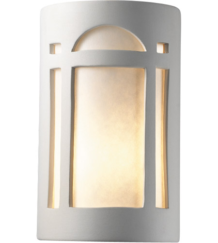 Justice Design CER-7395W-BIS-PL1-LED-9W Ambiance LED 8 inch Bisque Wall Sconce Wall Light