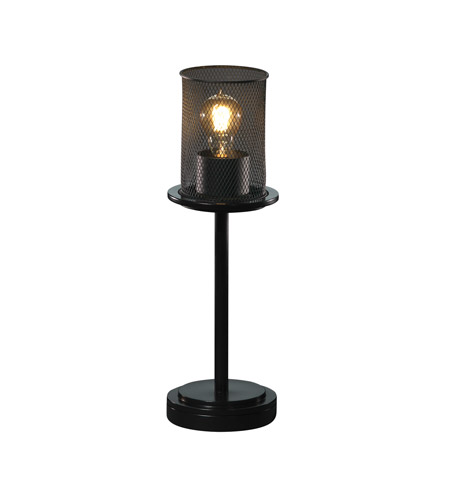Justice Design MSH-8799-10-DBRZ Wire Mesh 16 inch 40.00 watt Dark Bronze Table Lamp Portable Light