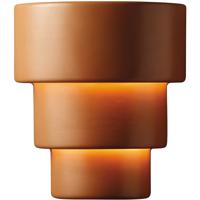 Justice Design CER-2235-TERA-PL2-LED-9W Ambiance LED 13 inch Terra Cotta Wall Sconce Wall Light photo thumbnail