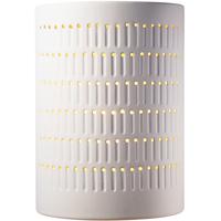 Justice Design CER-2295W-CRK-PL1-GU24-13W Ambiance 1 Light 10 inch White Crackle Wall Sconce Wall Light photo thumbnail