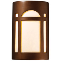 Justice Design CER-7385-ANTC-MICA-PL1-GU24-13W Ambiance 1 Light 6 inch Antique Copper Wall Sconce Wall Light thumb