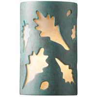 Justice Design CER-7465-PATV-MICA Ambiance 6 inch Verde Patina Wall Sconce Wall Light thumb