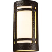 Justice Design CER-7497-WHT Ambiance 2 Light 11 inch Gloss White Wall Sconce Wall Light in Incandescent, Really Big thumb