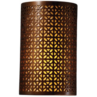 Justice Design CER-7815W-ANTC-PL1-GU24-13W Ambiance 1 Light 6 inch Antique Copper Wall Sconce Wall Light thumb