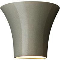 Justice Design CER-8810-VAN Ambiance 1 Light 8 inch Vanilla Gloss Wall Sconce Wall Light, Small thumb
