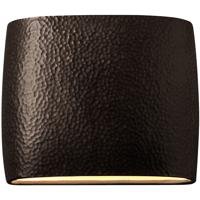 Justice Design CER-8855-HMPW Ambiance 2 Light 12 inch Hammered Pewter ADA Wall Sconce Wall Light in Incandescent thumb