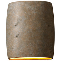 Justice Design CER-8857-TRAM-PL1-LED-9W Ambiance LED 8 inch Mocha Travertine ADA Wall Sconce Wall Light thumb