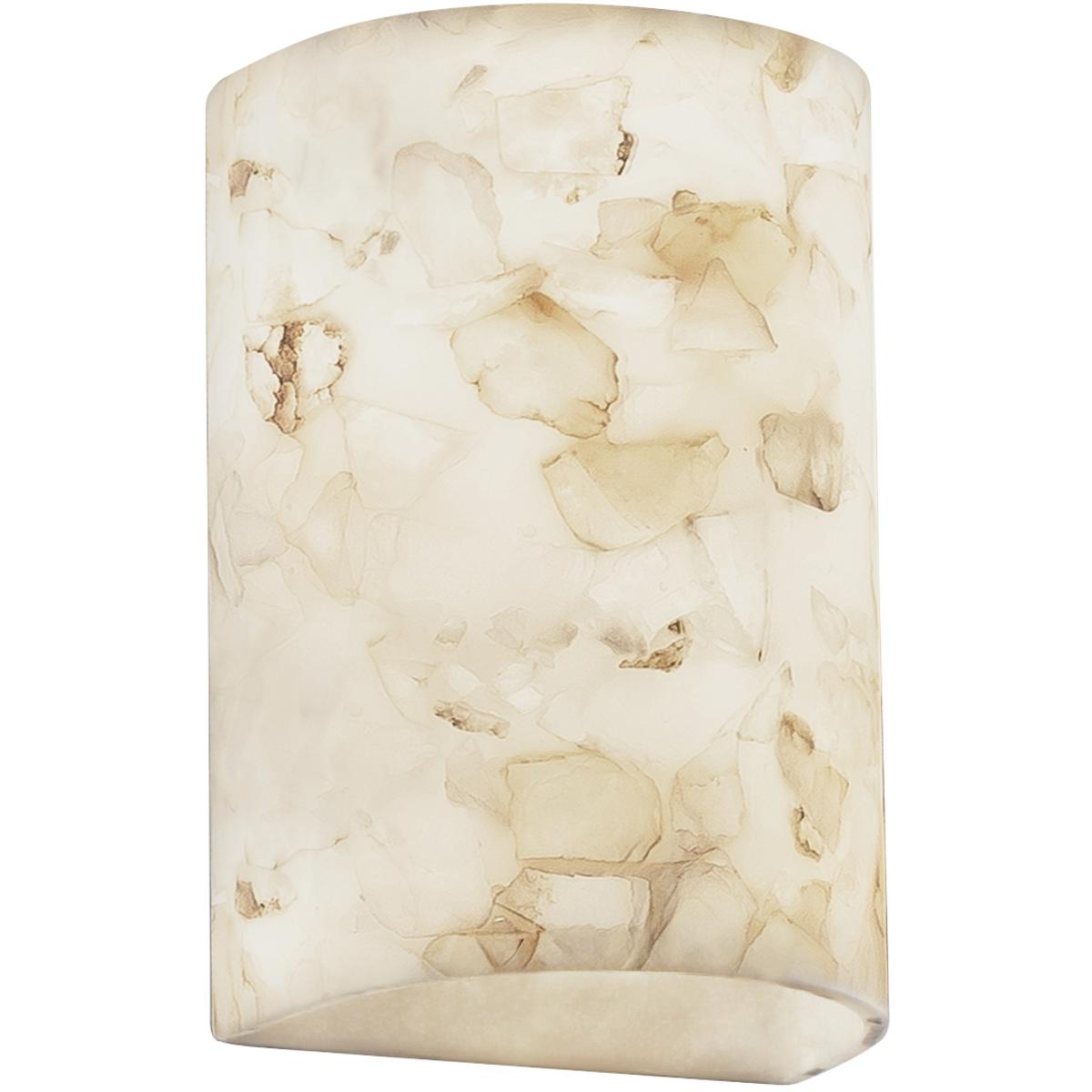 Justice Design Group Alabaster Rocks! 9 Inch 2 Light Wall Sconce Alabaster Rocks! - ALR-0945 - Alabaster