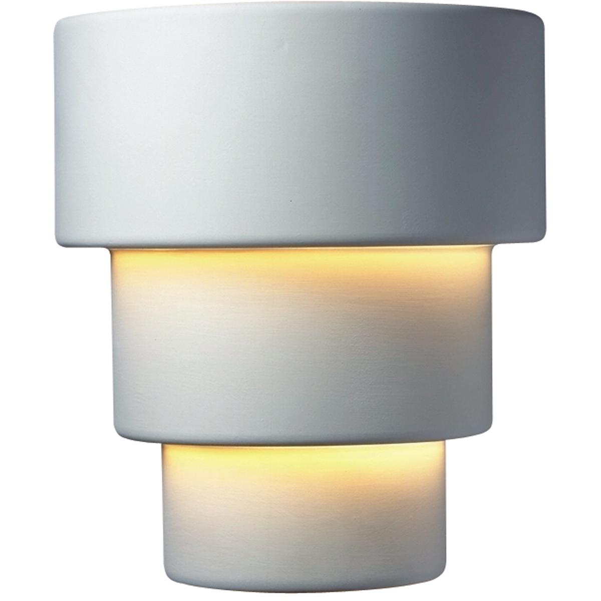 Justice Design CER-2235W-BIS Ambiance Terrace 1 Light 14.25 inch Bisque Outdoor Wall Sconce, Large