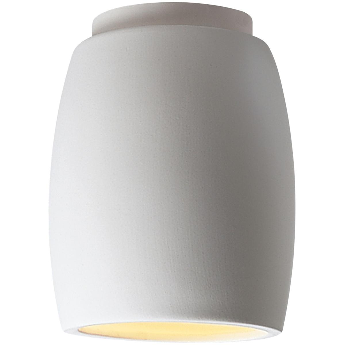 Justice Design Group Radiance 7 Inch Outdoor Flush Mount Radiance - CER-6130W-BIS - Modern Contemporary