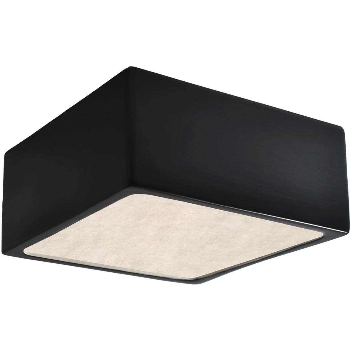 Justice Design CER-6295W-BIS Radiance Collection LED 8.25 inch Gloss Black Outdoor Flush-Mount