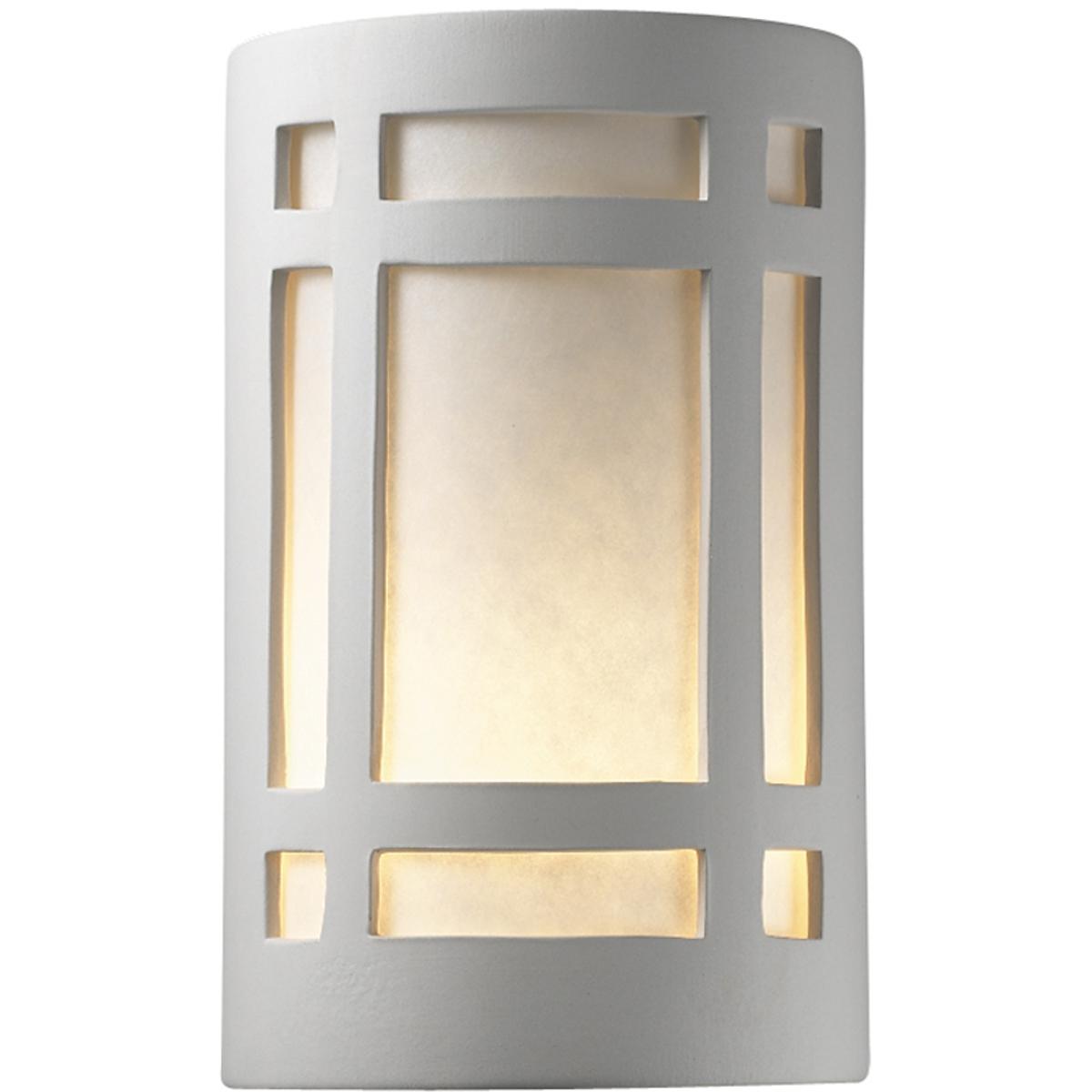 Justice Design CER-7485W-BIS Ambiance Wall Sconce Wall Light, Small