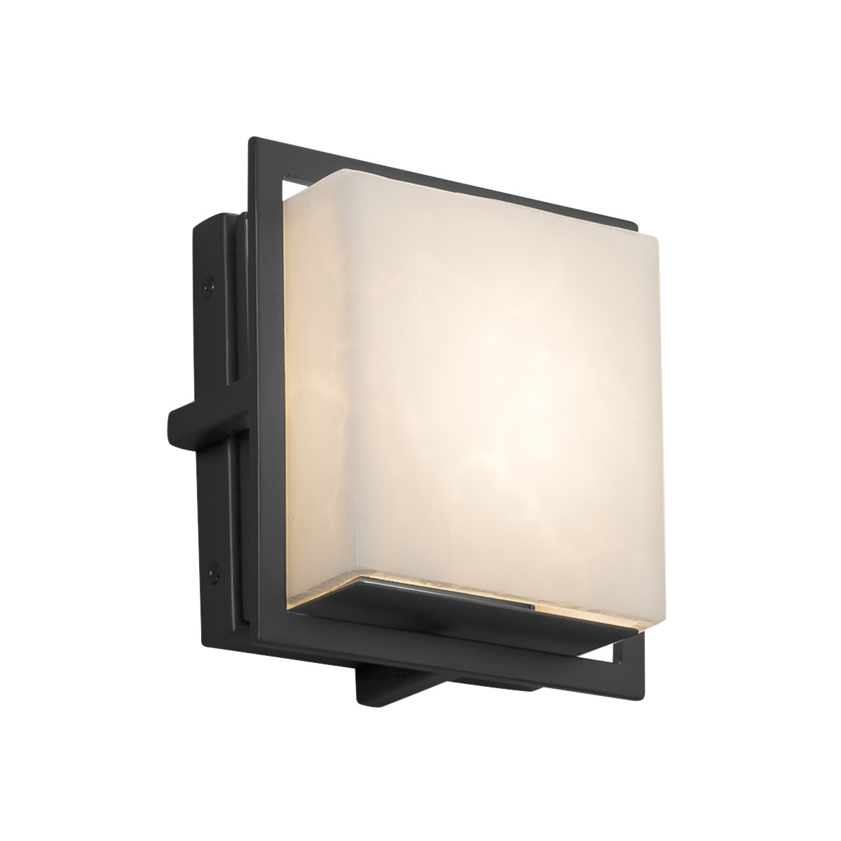 Justice Design Group Clouds 6 Inch Wall Sconce Clouds - CLD-7561W-MBLK - Transitional
