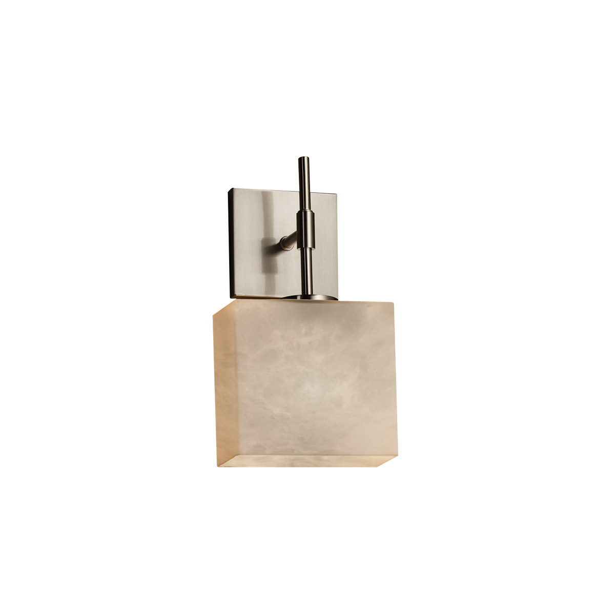 Justice Design CLD-8417-30-NCKL Clouds Wall Sconce Wall Light in Brushed Nickel, Oval, Incandescent