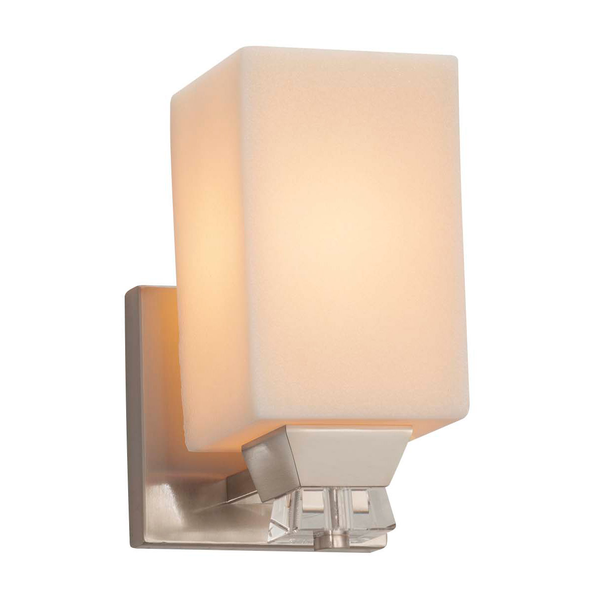 Justice Design CNDL-8471-30-AMBR-NCKL-LED1-700 CandleAria LED 7 inch Brushed Nickel Wall Sconce Wall Light in 700 Lm LED, Amber (CandleAria), Oval