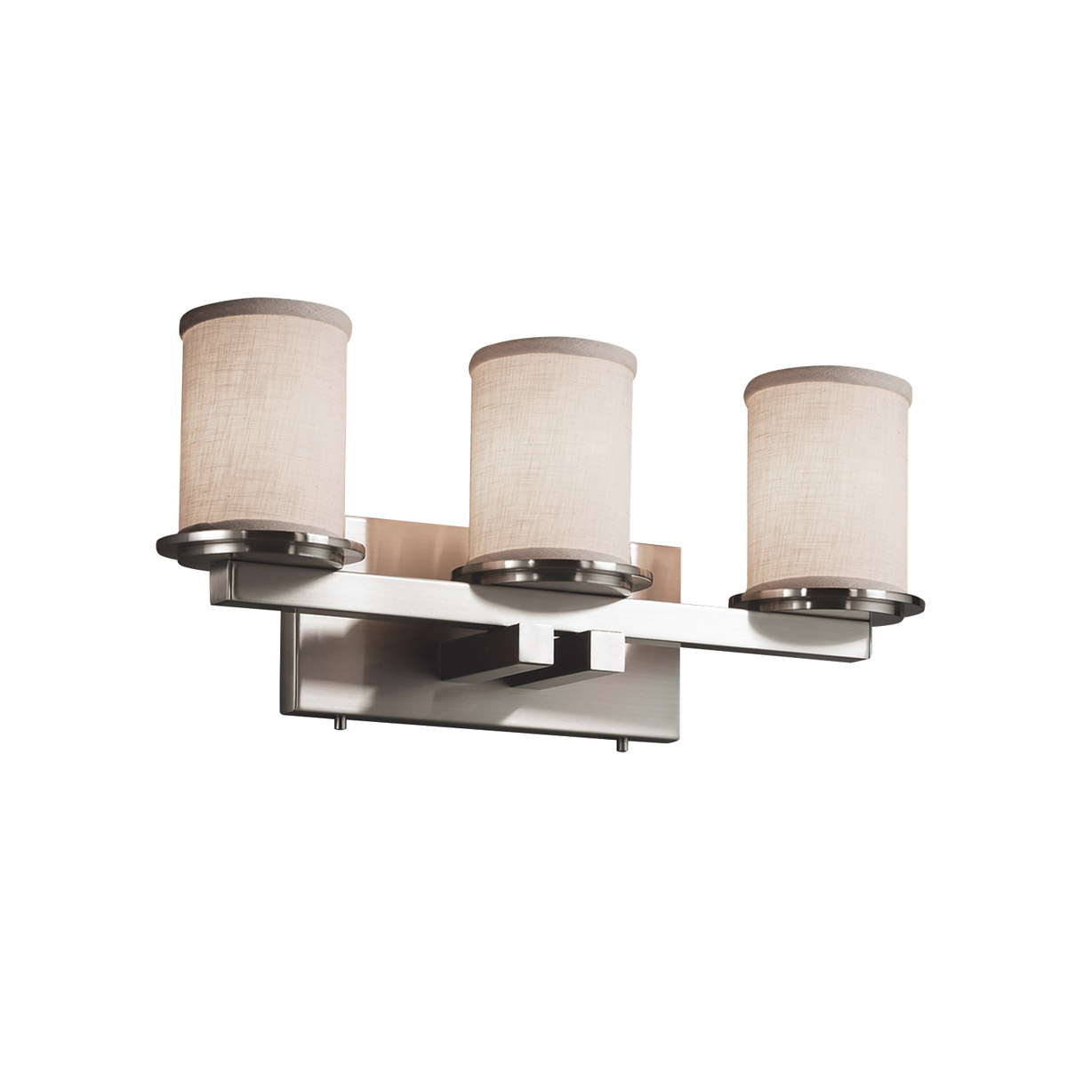 Justice Design FAB-8773-10-GRAY-MBLK Textile 21 inch Matte Black Bath Bar Wall Light in Incandescent, Gray