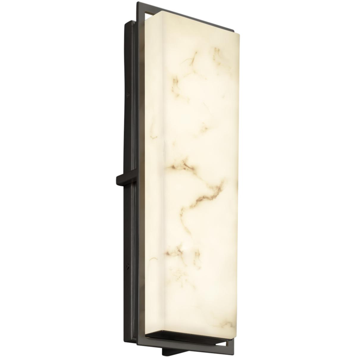 Justice Design FAL-7564W-MBLK Lumenaria 18 inch Matte Black Outdoor Wall Sconce