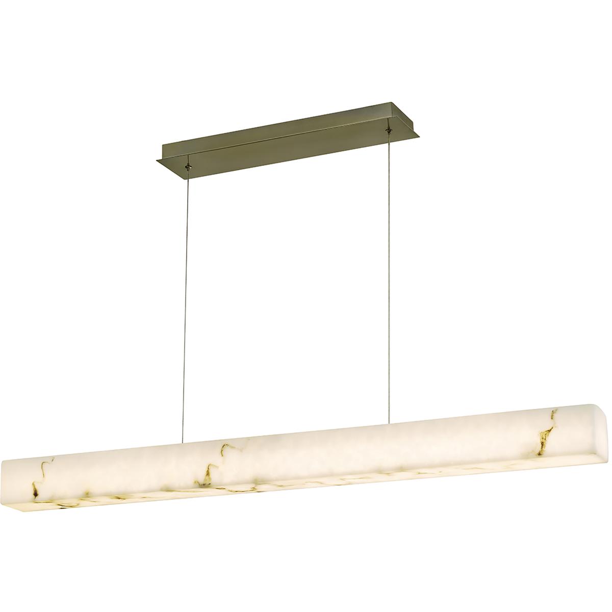 Justice Design FAL-8239-BRSS LumenAria - Medley Family LED 48 inch Brushed Brass Linear Pendant Ceiling Light in 3.5" D x 48" W x 3.5" H, EVOLV