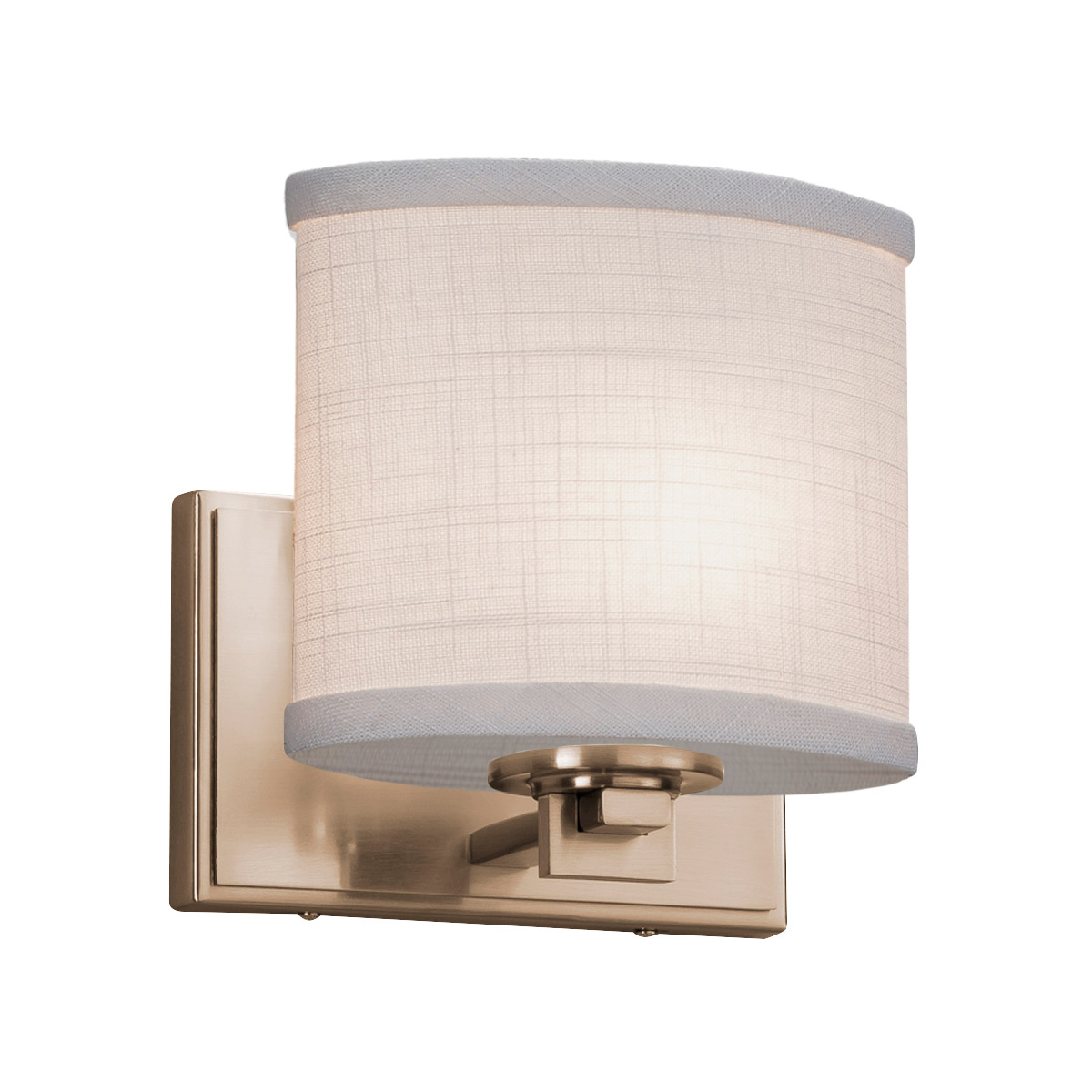 Justice Design FAL844112BRSS LumenAria Wall Sconce Wall Light in Cylinder with Broken Rim Incandescent Brushed Brass